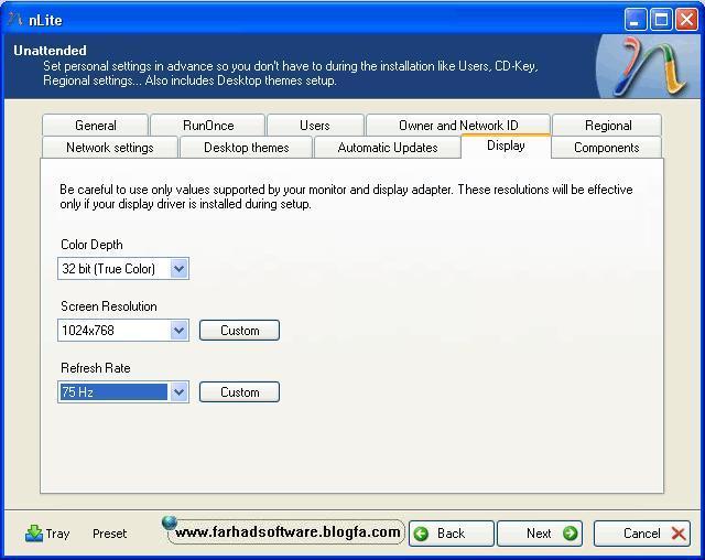 Tab Display